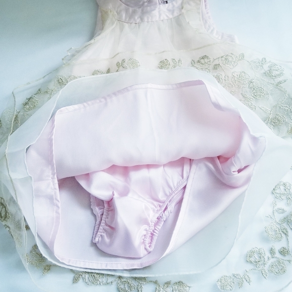 NEW Catherine Malandrino 2-Pc Set Embroidered Floral Tulle Dress and Bottom 12M - Picture 10 of 13